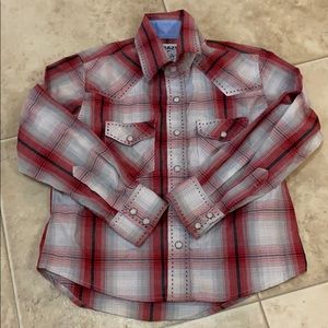 Western Snap Long Sleeve Shirt Size Small